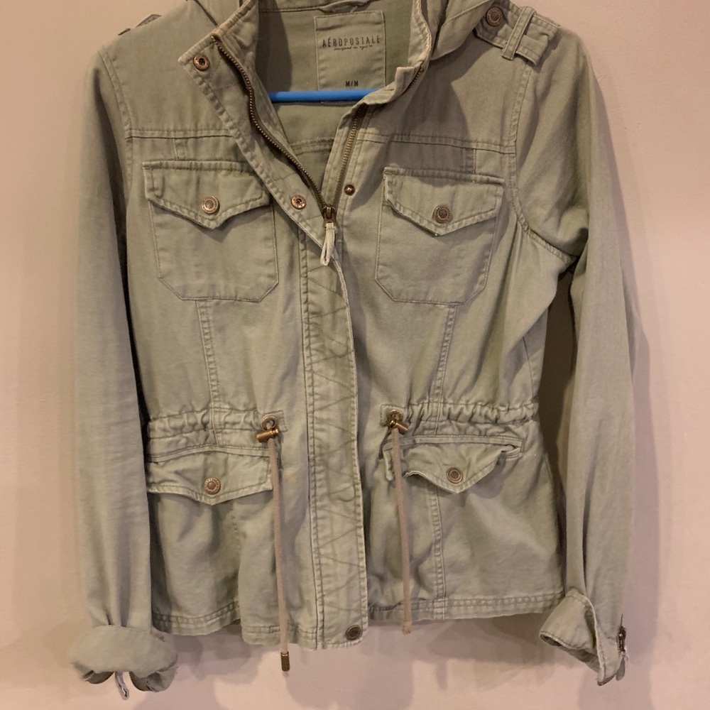 Aeropostale green utility jacket